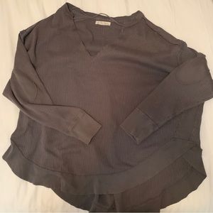 Free People We the Free Oversized Waffle knit top